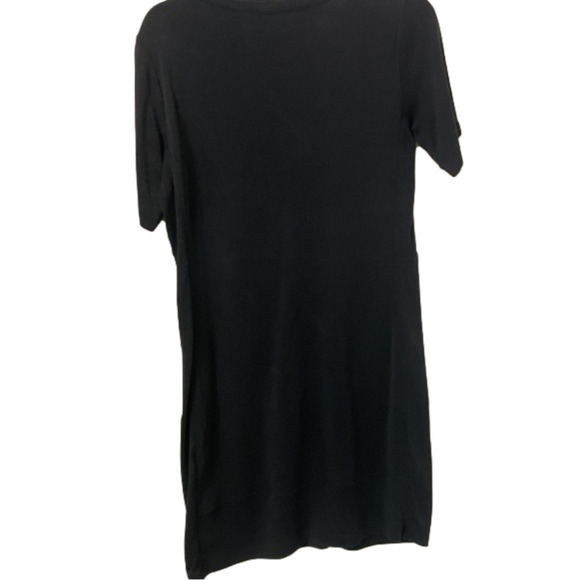 Athleta Navy Dress size small split neck short sleeves good used condition - Picture 7 of 8